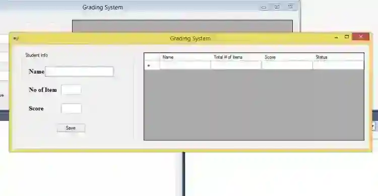 Simple Grading System in C# Free Source Code