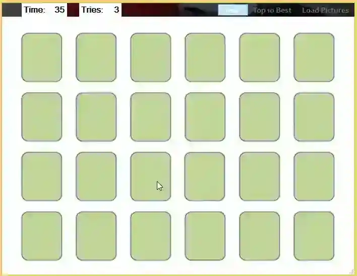 Simple Memory Game in C# Free Source Code