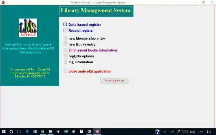 Musics, Books,CDs,  Library Management