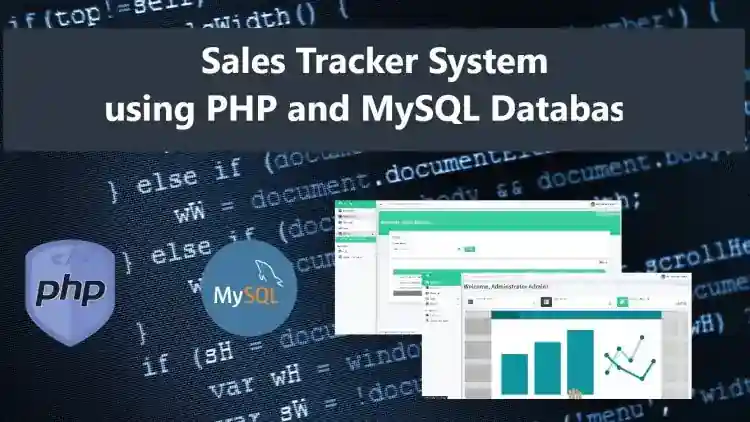 Sales Tracker Management System using PHP Free Source Code