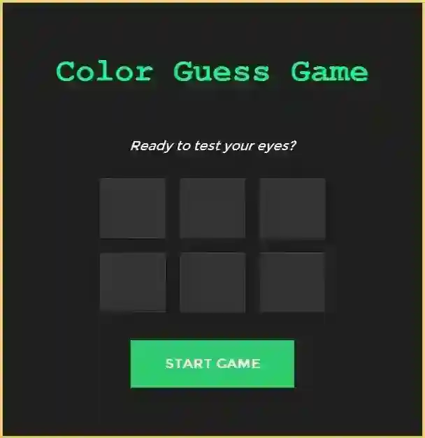 Guess a Color Game Using Tkinter in Python with Source Code