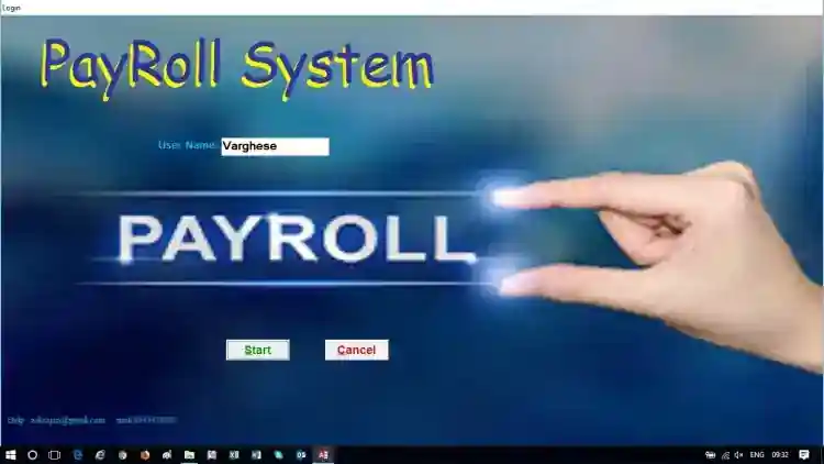 Access, PayRoll Application for Hourly, Daily, Monthly, Pay scales,flexible