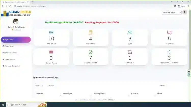 Multi Language Hotel Management Software Free Download with Source Code