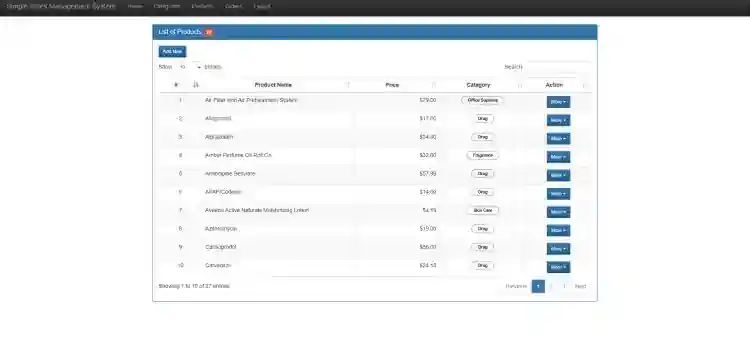 Simple Sales Management System in PHP using CodeIgniter Free Source Code