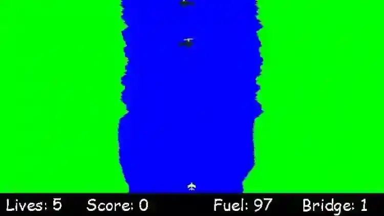 Atari River Raid Game Using Pygame in Python with Source Code