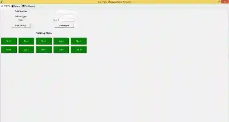 Car Park Management System Using SQLite and Tkinter in Python with Source Code
