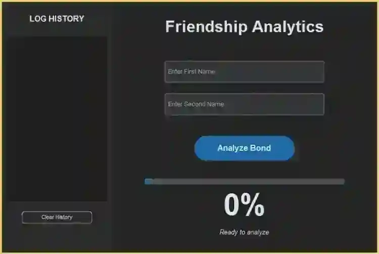 Friendship Analytics App Using Tkinter in Python wtih Source Code
