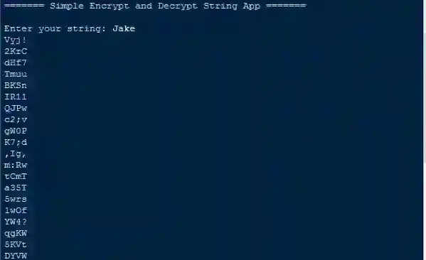 Simple Encrypt and Decrypt String App in Python Free Source Code
