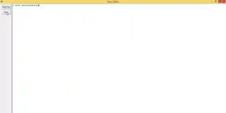 Simple Text Editor App using Tkinter in Python Free Source Code