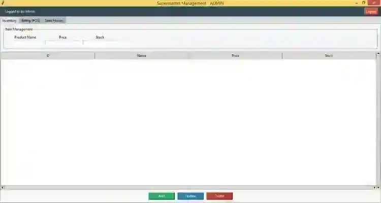 Supermarket Billing System Using SQLite and Tkinter in Python with Source Code