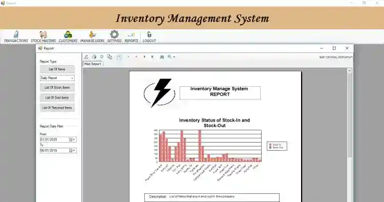 Inventory Management System Using VB.NET and MySQL Database with Source Code