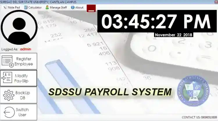 Payroll System in VB.NET and MS Access Database with Source Code and Documentation
