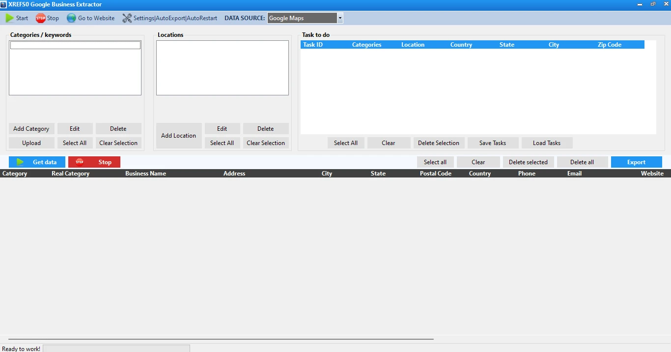 XREFS0 Google Business Extractor